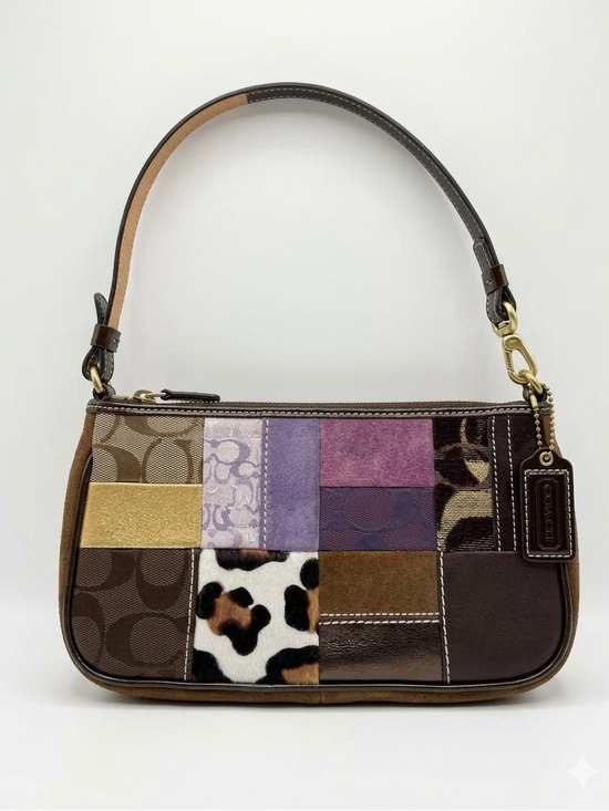 Coach Handbags - Coach Vintage Y2K Patchwork Multicolor Shoulder Bag
